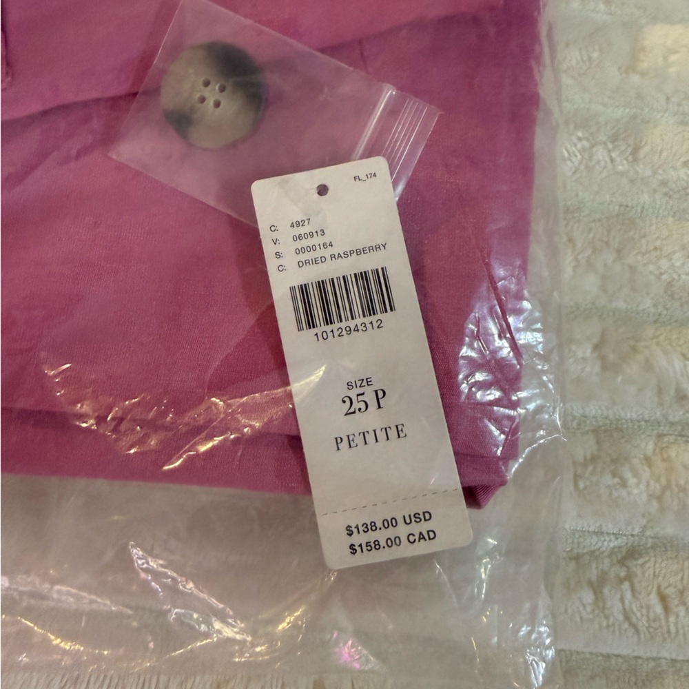 Anthropologie Colette Heart Pocket Wide Leg Cropped Pants Maeve Pink Valentines - Picture 5 of 7